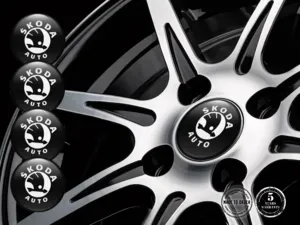 Skoda Ruota Adesivi Edizione Stile Silicone Lusso